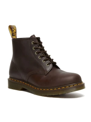 Dr. Martens Skórzane botki w kolorze ciemnobrązowym rozmiar: 43