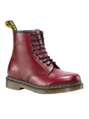 Dr. Martens Skórzane botki w kolorze czerwonym rozmiar: 44