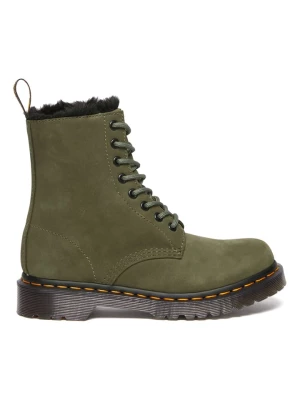 Dr. Martens Skórzane botki w kolorze khaki rozmiar: 40