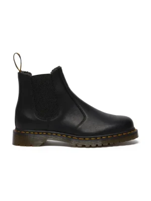 Dr. Martens sztyblety 2976 WL kolor czarny na płaskim obcasie ocieplone DM31874001