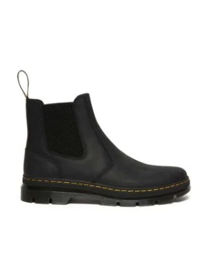 Dr. Martens sztyblety Embury kolor czarny na płaskim obcasie DM26002001