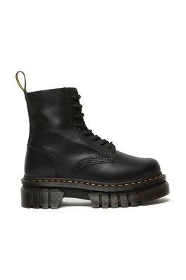 Dr. Martens Workery Audrick 8-Eye Boot damskie kolor czarny na płaskim obcasie DM27149001