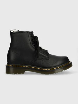 Dr. Martens workery skórzane 101 damskie kolor czarny na platformie DM30700001