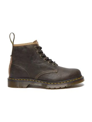 Dr. Martens workery skórzane 101 męskie kolor brązowy DM31872777