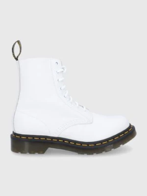 Dr. Martens Workery skórzane 1460 Pascal kolor biały na płaskim obcasie 26802543