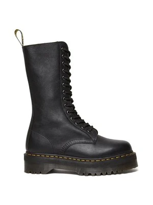 Dr. Martens workery skórzane 1b99 Quad damskie kolor czarny na platformie DM31426001