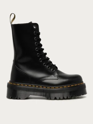 Dr. Martens workery skórzane Jadon Hi kolor czarny na platformie DM25565001