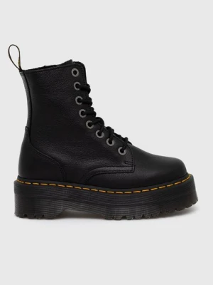 Dr. Martens workery skórzane Jadon III kolor czarny na płaskim obcasie DM26378001