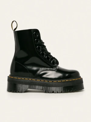 Dr. Martens - Workery skórzane Molly czarny