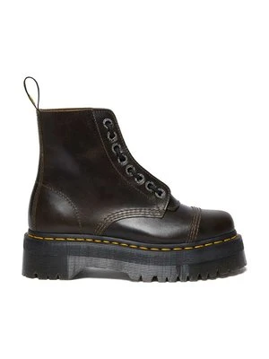 Dr. Martens workery skórzane Sinclair damskie kolor brązowy na platformie DM31993302