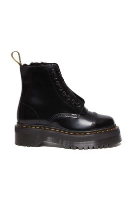 Dr. Martens workery skórzane Sinclair FL damskie kolor czarny na platformie DM31213001