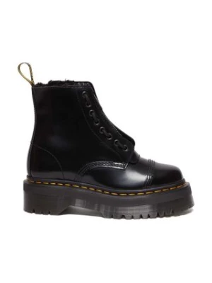 Dr. Martens workery skórzane Sinclair FL damskie kolor czarny na platformie DM31213001