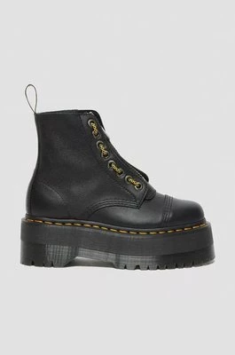 Dr. Martens workery skórzane Sinclair Max damskie kolor czarny na platformie DM27358001