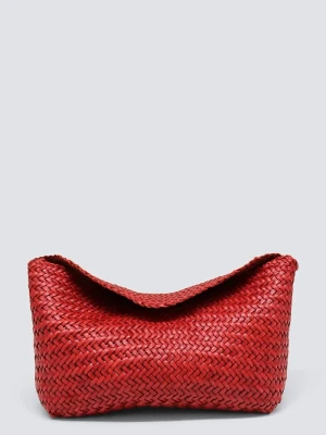 Dragon Diffusion torebka crossbody damska pleciona czerwony