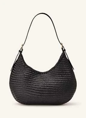 Dragon Diffusion Torebka Hobo Luna Mezza Medium schwarz
