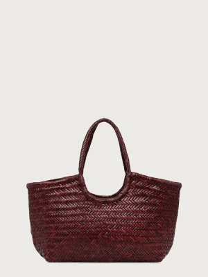 Dragon Diffusion torebka shopper damska skórzana bordowy