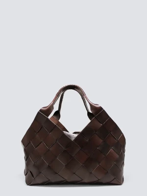 Dragon Diffusion torebka shopper damska skórzana brązowy