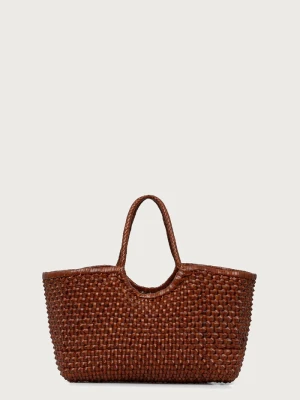 Dragon Diffusion torebka shopper damska skórzana brązowy