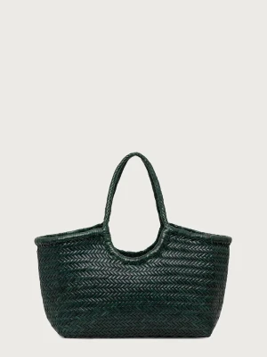 Dragon Diffusion torebka shopper damska skórzana zielony