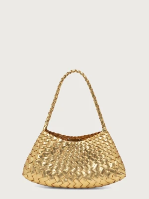 Dragon Diffusion torebka shopper damska skórzana złoty