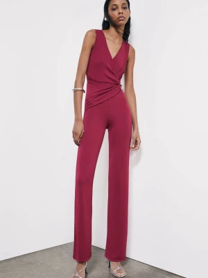 Drapowany kombinezon z elastycznego jerseyu crêpe PATRIZIA PEPE