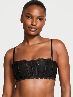 Dream Angels Biustonosz lekko usztywniany koronkowy opaska Bandeau Victoria's Secret