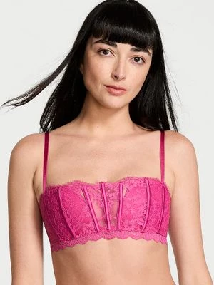 Dream Angels Biustonosz lekko usztywniany koronkowy opaska Bandeau Victoria's Secret