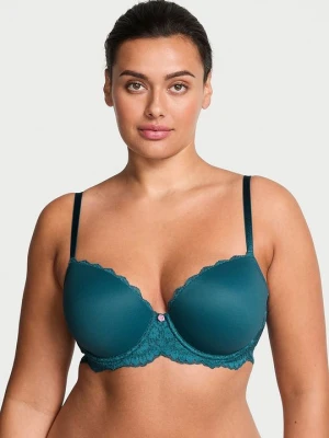 Dream Angels Biustonosz lekko usztywniany z koronką Lace Demi Victoria's Secret Niebieski