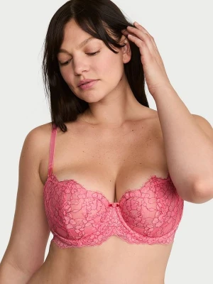 Dream Angels Biustonosz nieusztywniany balkonetka Wicked Lace Balconette Victoria's Secret Różowy