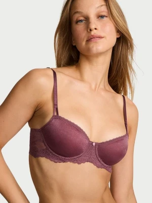 Dream Angels Biustonosz nieusztywniany balkonetka Wicked Sheer Shimmer Victoria's Secret Różowy
