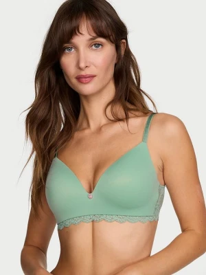 Dream Angels Biustonosz push-up bez fiszbin Smooth and Lace Victoria's Secret Zielony