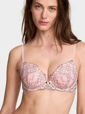 Dream Angels Biustonosz push-up koronkowy Dream Angels Victoria's Secret Różowy