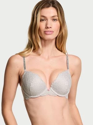 Dream Angels Biustonosz push-up koronkowy z błyszczącymi ramiączkami Twinkle Strap Victoria's Secret