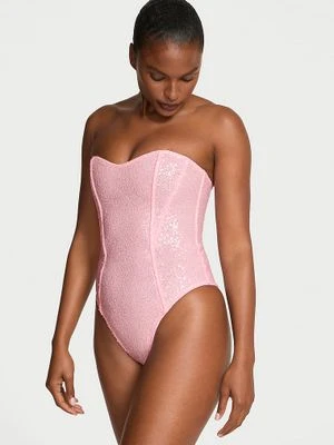 Dream Angels Body z cekinami z odpinanymi ramiączkami Bodysuit Victoria's Secret