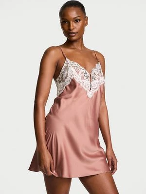 Dream Angels Koszulka nocna satynowa Lace-Trim Victoria's Secret