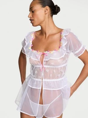 Dream Angels Koszulka prześwitująca i stringi Butterflies Babydoll Victoria's Secret