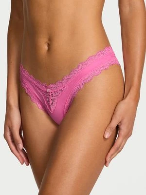 Dream Angels Majtki brazyliany z koronką Lace Trim Brazilian Victoria's Secret