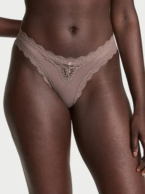 Dream Angels Majtki brazyliany z koronką Lace Trim Brazilian Victoria's Secret