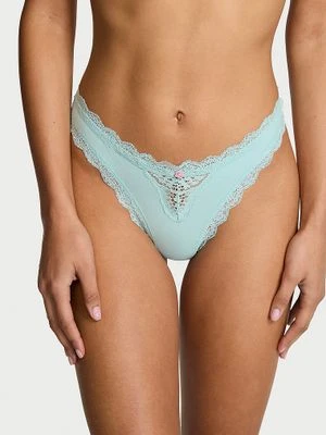 Dream Angels Majtki brazyliany z koronką Lace Trim Brazilian Victoria's Secret