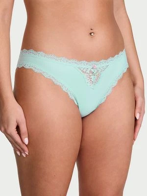 Dream Angels Majtki z koronką na krawędziach Lace-Trim Bikini Victoria's Secret