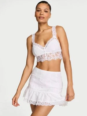 Dream Angels Spódniczka mini Butterflies Eyelet Victoria's Secret Biały