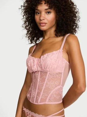 Dream Angels Top gorsetowy Wicked Rosette Reverie Victoria's Secret Różowy