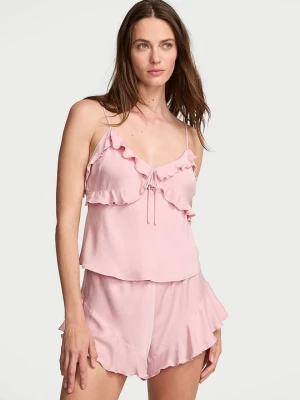 Dream Angels Zestaw do spania z modalu - top na ramiączkach i szorty Victoria's Secret Różowy