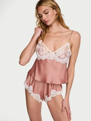 Dream Angels Zestaw satynowy do spania Lace-Trim Victoria's Secret