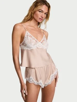 Dream Angels Zestaw satynowy do spania Lace-Trim Victoria's Secret