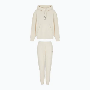 Dres damski EA7 Emporio Armani Train Tracksuit HO 1/4 Zip almond milk