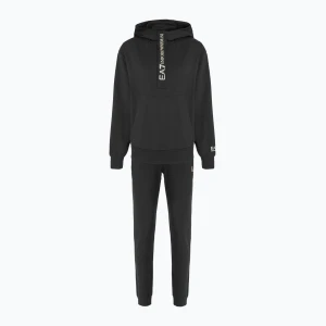 Dres damski EA7 Emporio Armani Train Tracksuit HO 1/4 Zip black/gold