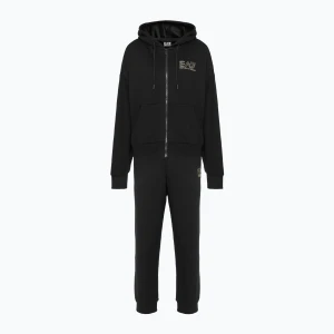 Dres damski EA7 Emporio Armani Train Visibility Tracksuit HO CH FZ black/gold