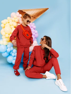 Dres dziecięcy bluza i spodnie PUMBA - czerwony  magmac 