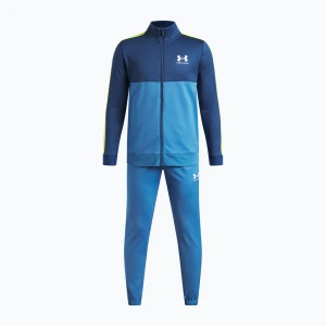 Dres dziecięcy Under Armour Rival Cb Knit Track Suit aegean blue / blackout navy / white